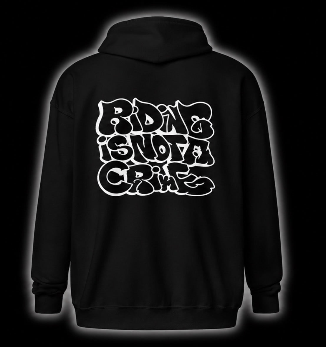 TMcustom „RIDING IS NOT A CRIME” hoodie